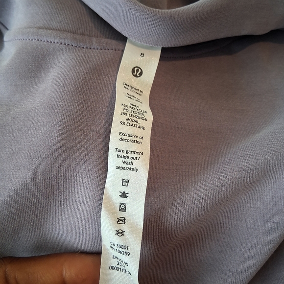 💜LULULEMON PERFECTLY OVERSIZED CROPPED CREW Size 8💜 - Picture 10 of 12